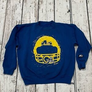 Vintage 90s St. Louis Rams NFL Football 1990s Starter Crewneck Sweatshirt